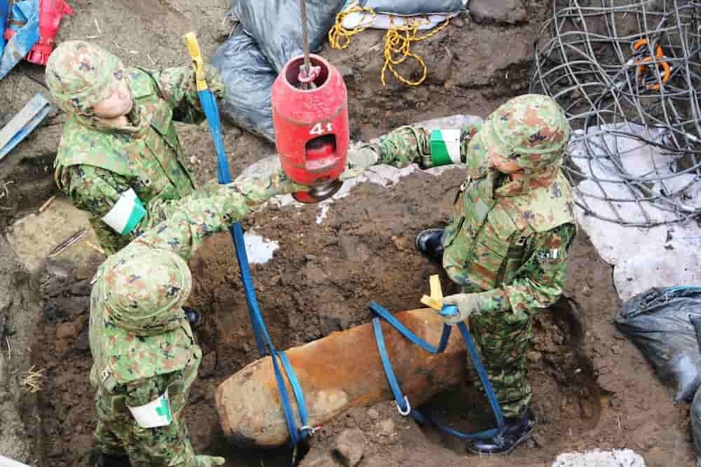 不発弾処理 自衛隊