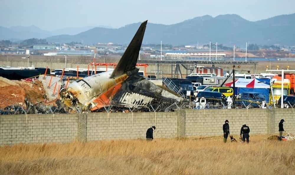 務安空港 事故現場