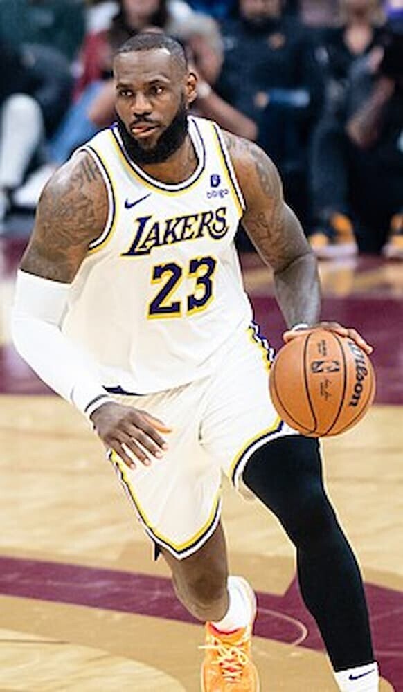 2022年NBAオールスターでのレブロン・ジェームズの様子