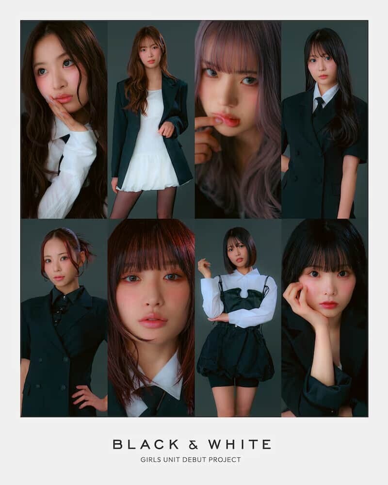 BLACK & WHITE ガールズユニットオーディション メインビジュアル