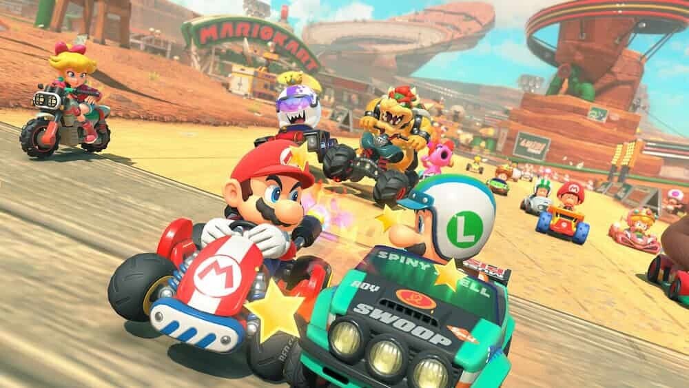 Nintendo Switch  マリオカートワールドのゲーム画面