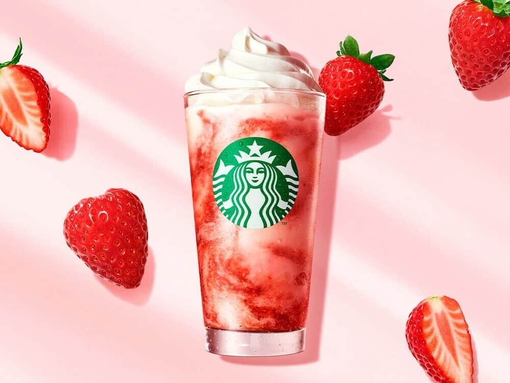 スタバ 苺フラペチーノ