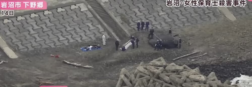 岩沼市海岸の現場付近