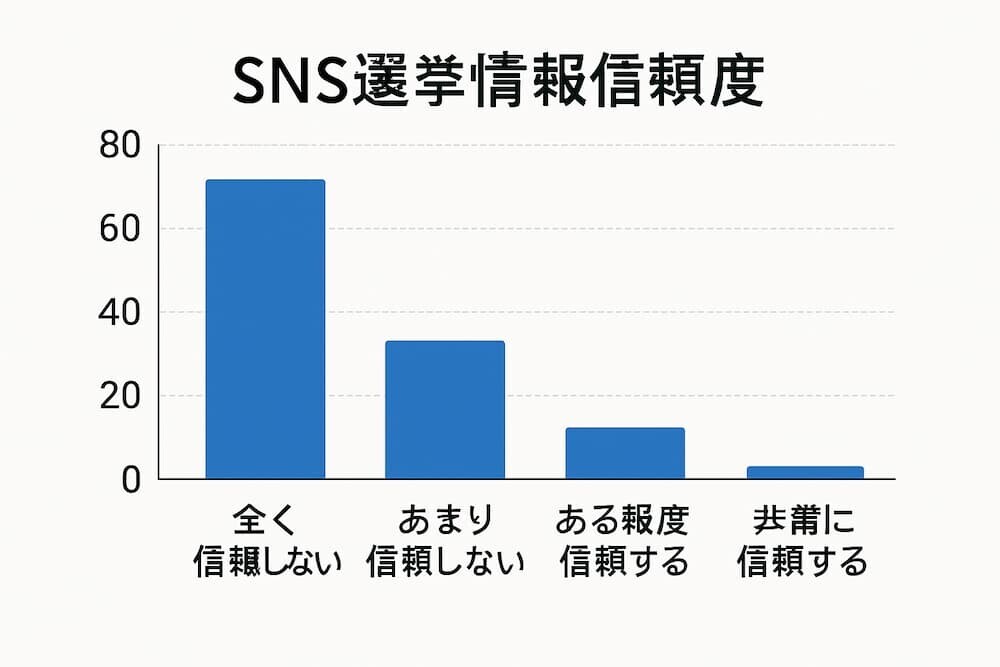 SNS選挙情報信頼度グラフ