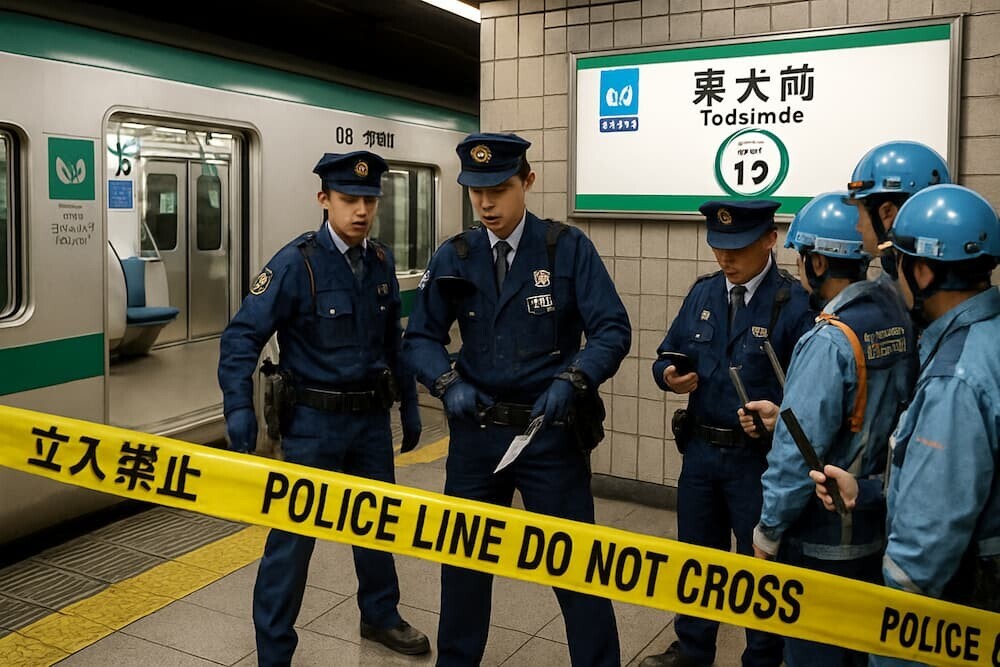 東京メトロ南北線・東大前駅で刃物事件発生！