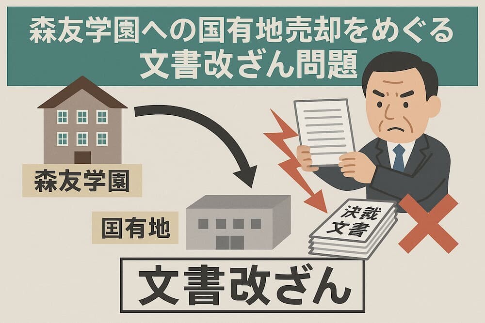 森友学園への国有地売却をめぐる文書改ざん問題