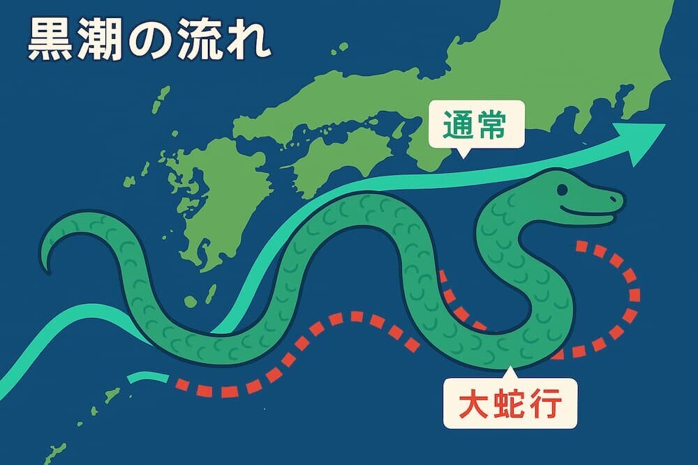 黒潮大蛇行のイメージ