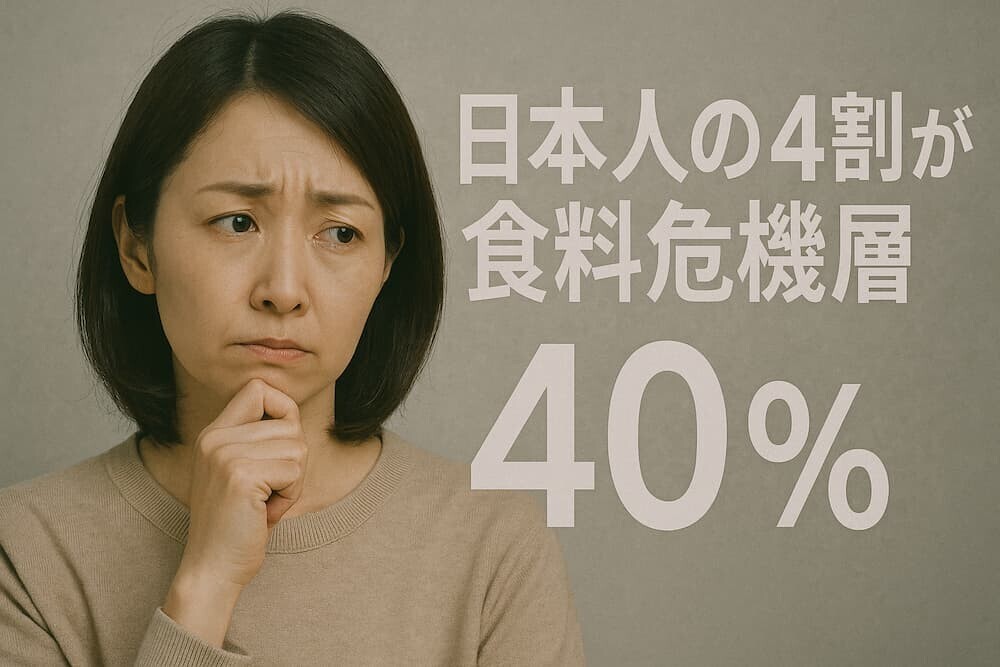 日本人の43.8%が食料危機層と判明