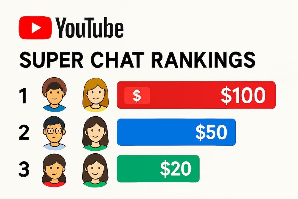 YouTubeスーパーチャットランキング