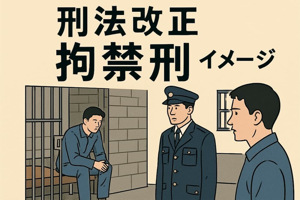  刑務所 刑法改正 拘禁刑 イメージ