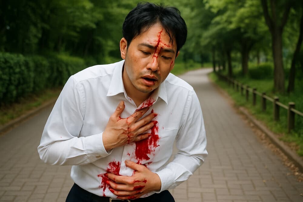 男性が刺傷される事件　イメージ