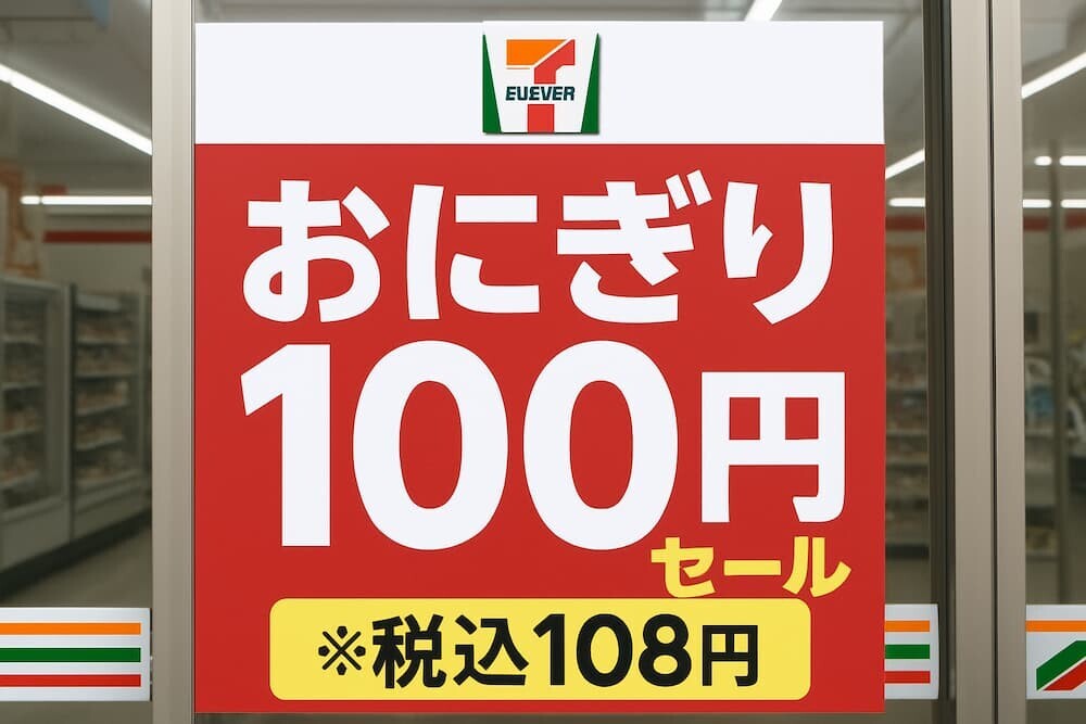 セブンイレブンの100円おにぎりセールが、2020年8月以来約5年ぶりに復活します。