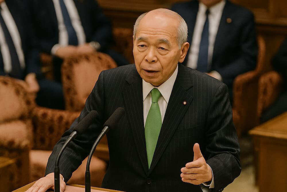 国会で質疑に立つ鈴木宗男氏
