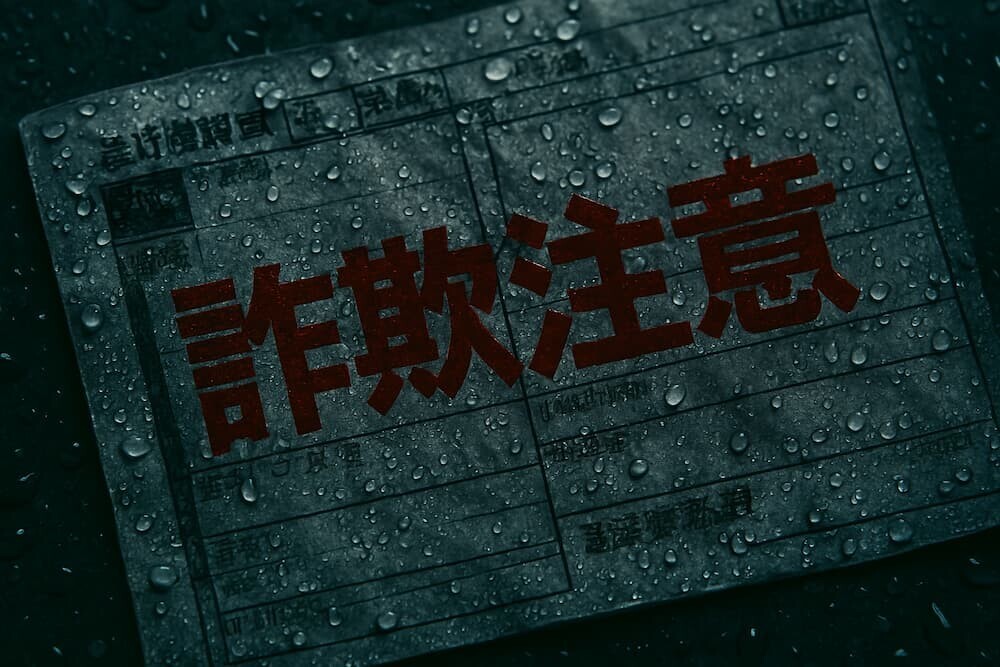 ⚠️「伝票が雨でかすれて読めません」—この電話、100%詐欺です。