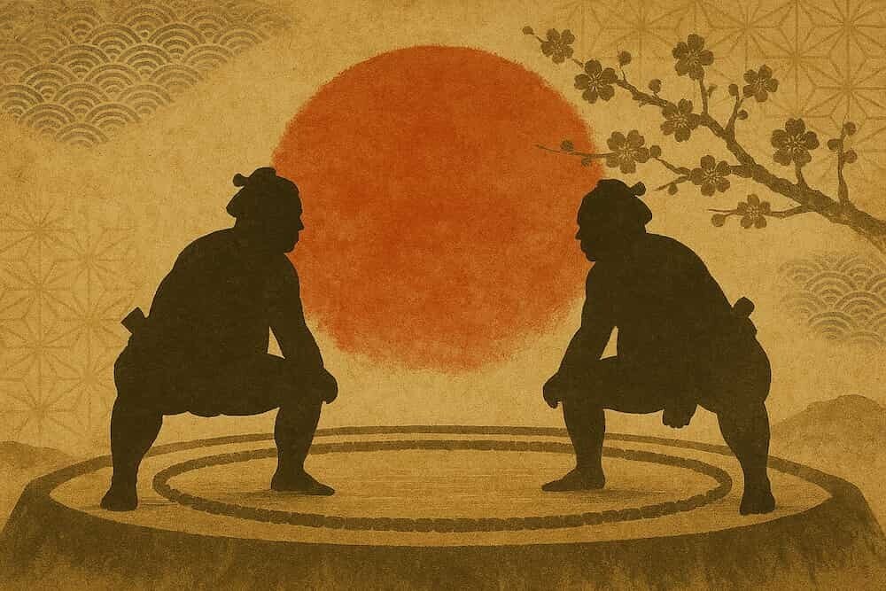相撲の土俵と日本