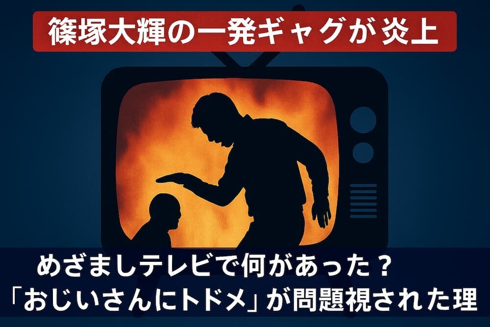 篠塚大輝の一発ギャグが炎上|めざましテレビで何があった?「おじいさんにトドメ」が問題視された理由