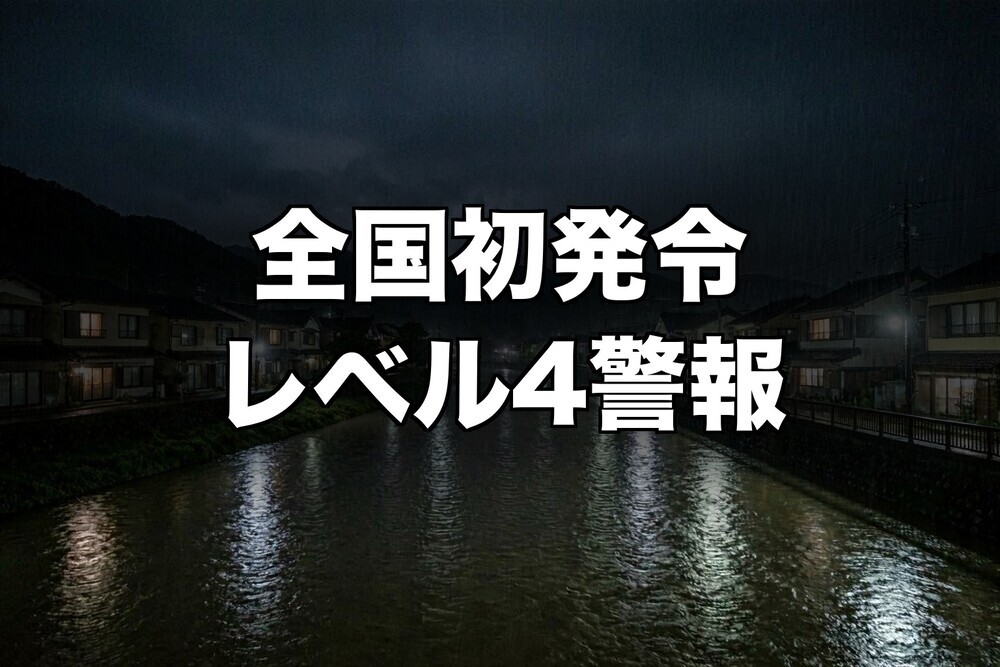 台風6号で全国初「レベル4大雨危険警報」が四万十町に発令