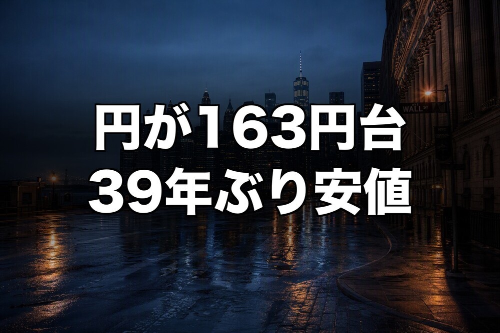 円が163円台、有事なのに買われない理由