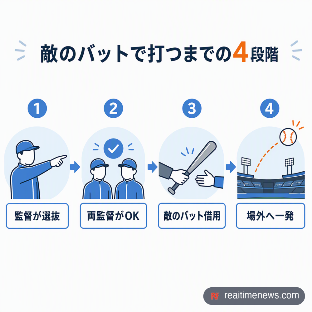 許可という手続きを経て成立した、球宴だけの用具貸借。