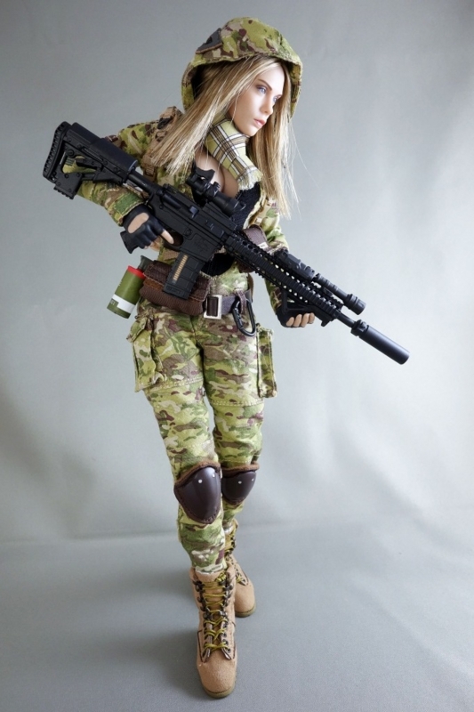 ベリークール　 VeryCool フィギュアブラックMC迷彩女性兵士ヴィッラ ベリークール VeryCool フィギュアブラックMC迷彩女性兵士