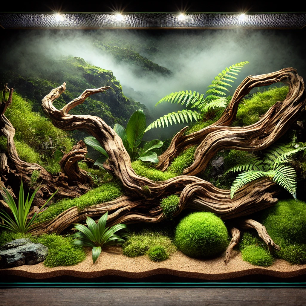 ビバリウムの流木活用ガイド｜選び方・レイアウト・カビ対策まで徹底