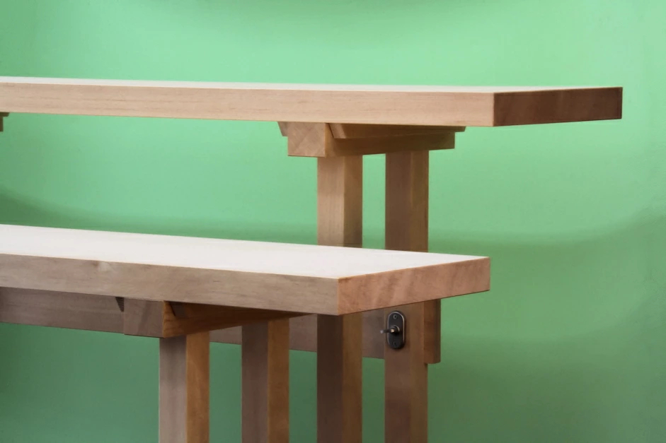 神棚を置くための台 珍しい長尺仕様の八足台 高さ5尺まで同一価格