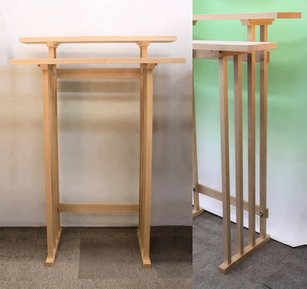 八足案5点 いつかはしたい 神棚を八足台の上で祀る 神棚設置台としての八脚案