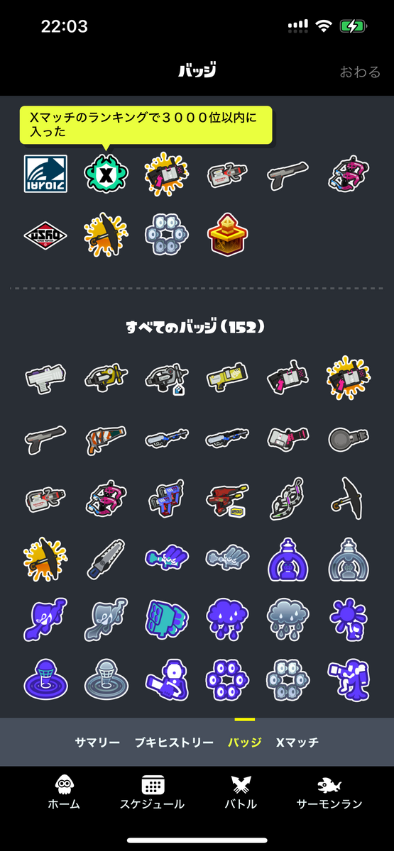 Nintendo Switch スプラトゥーン3 バッジセット【スプラトゥーン3バッチ】