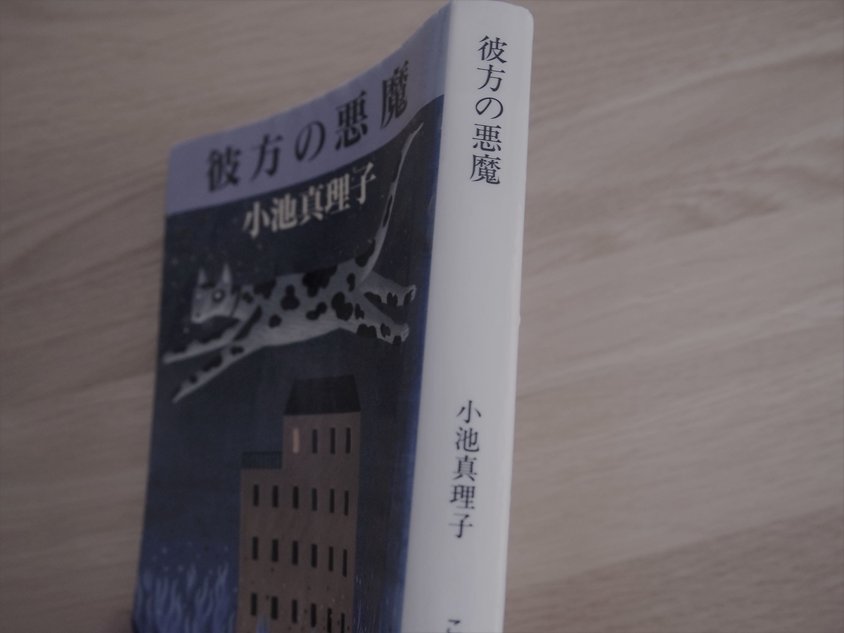 小池真理子著「彼方の悪魔」文庫版・背表紙画像