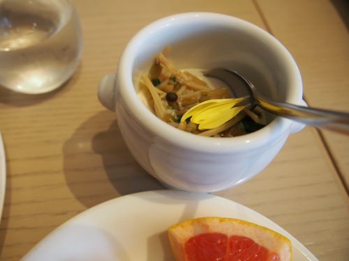 ブッフェのなめ茸＆豆腐