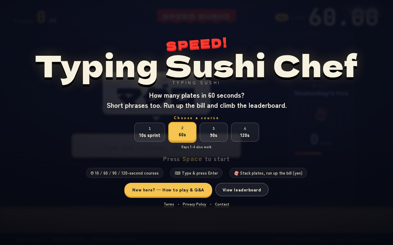Sushi Typing