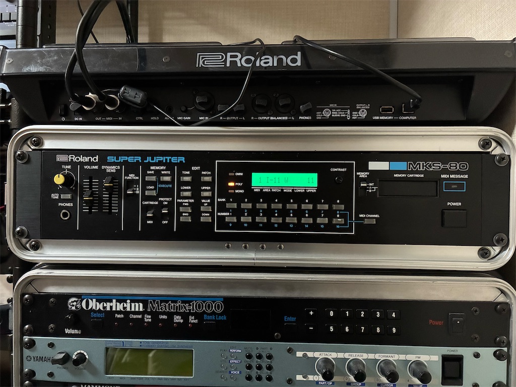 synth: Roland MKS-80 SUPER JUPITER修理 - omitted sounds