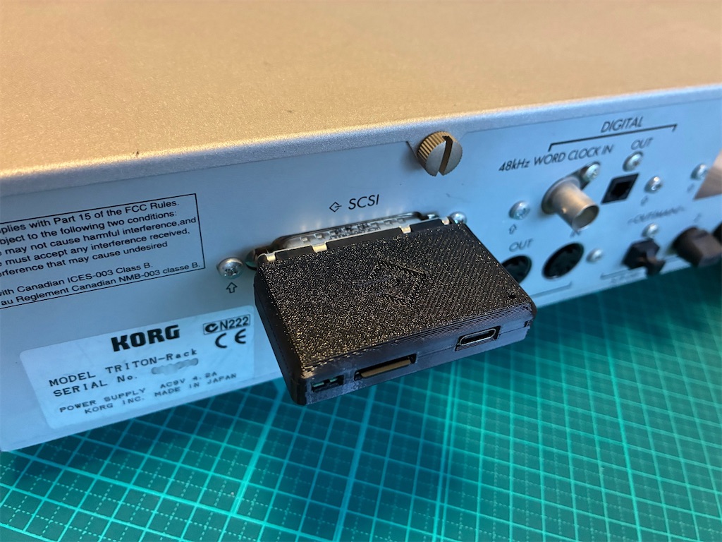 synth: KORG TRITON RackにZuluSCSIでSDカードにデータ保存 - omitted