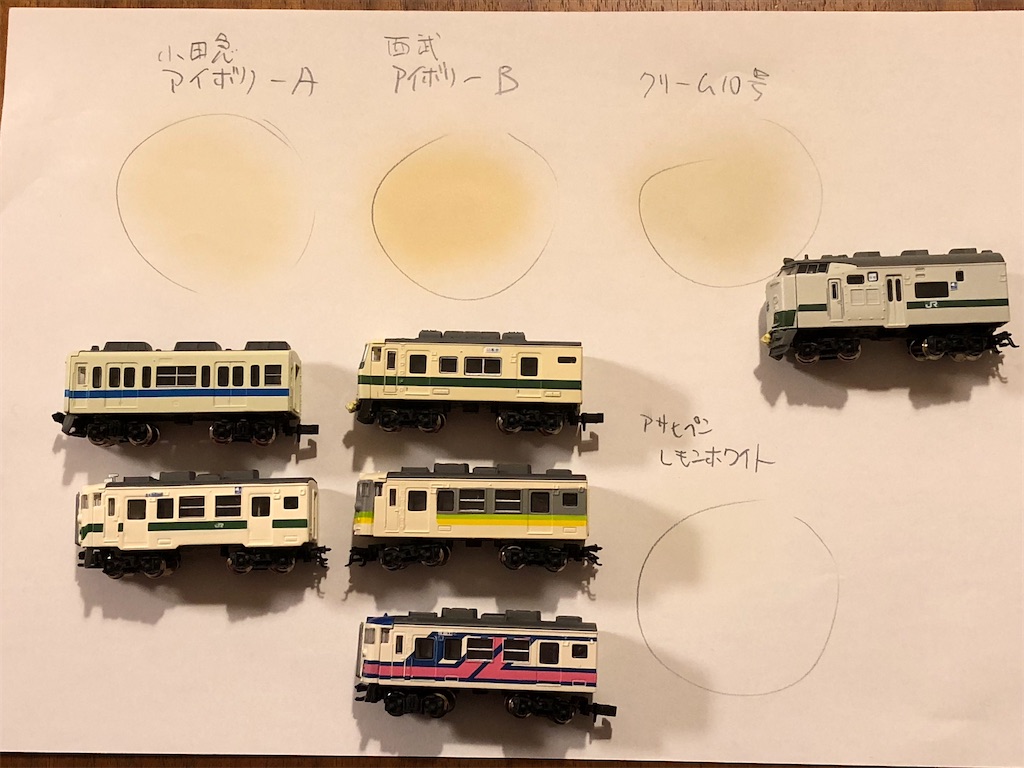 煮*物様 Bトレ　185系あまぎ塗装 Bトレ改造】185系200番代とアイボリー - いまさらながらショー