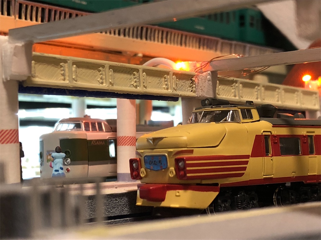 上野駅モジュール改良工事6（柱の光） - いまさらながらショーティーに