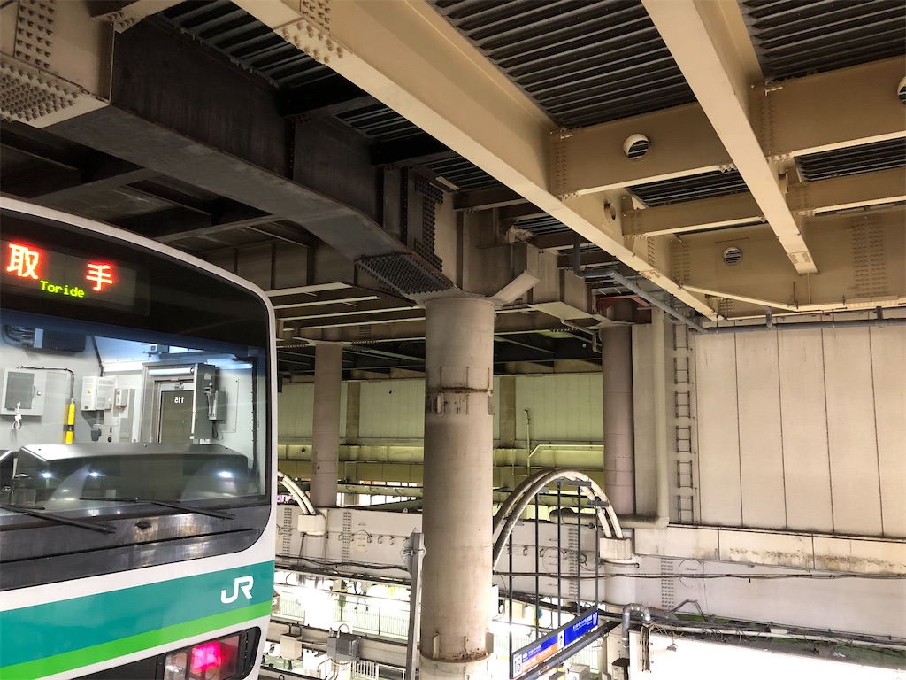 上野駅モジュール改良工事6（柱の光） - いまさらながらショーティーに