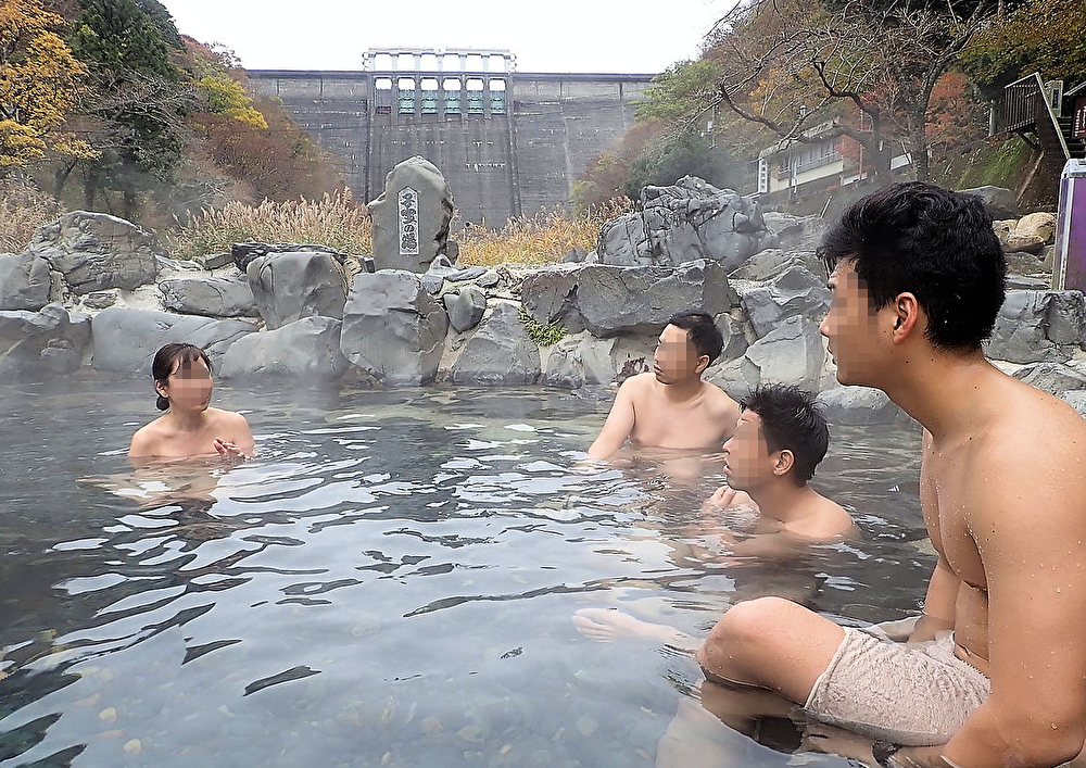 湯原温泉 砂湯 岡山県真庭市 ダムの真下の川温泉 めっちゃおもろい温泉ぷらす