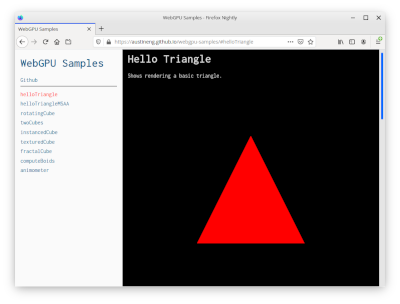 WebGPU in Firefox Nightly ( Linux ) - GNUstep プログラミング