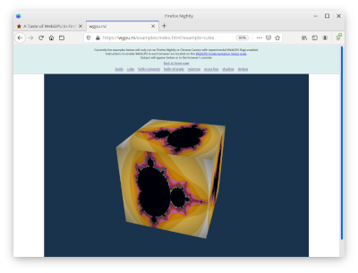 WebGPU in Firefox Nightly ( Linux ) - GNUstep プログラミング