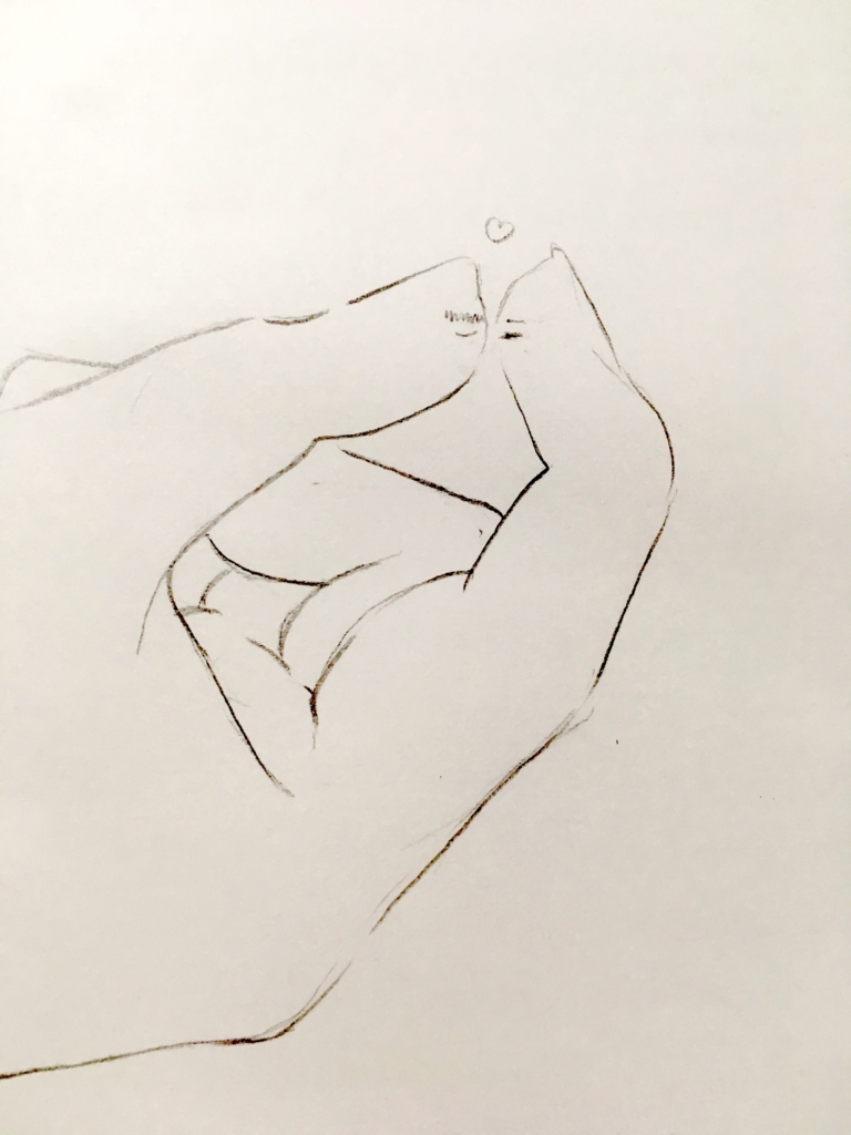 (親指と人差し指が近づいてキスするイメージ) f:id:one-mam:20180103220237j:plain