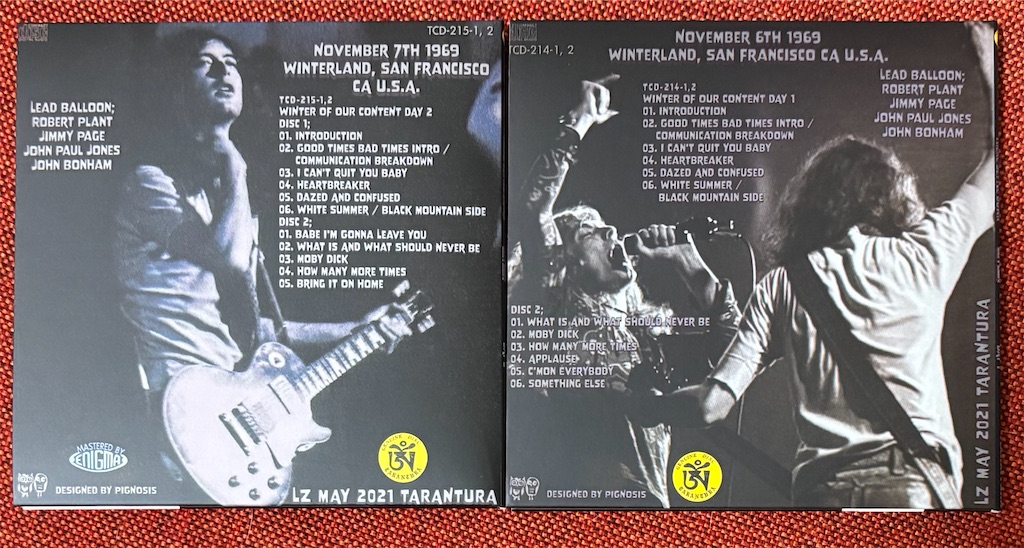 Led Zeppelin『エレクトリック・ウィンターランド』(1969年11月6日/7日