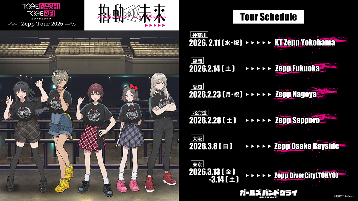 トゲナシトゲアリ Zepp Tour 2026 