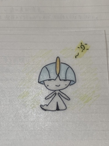 f:id:oniwa_hanauta:20190731124715j:plain 色鉛筆で塗ったあと