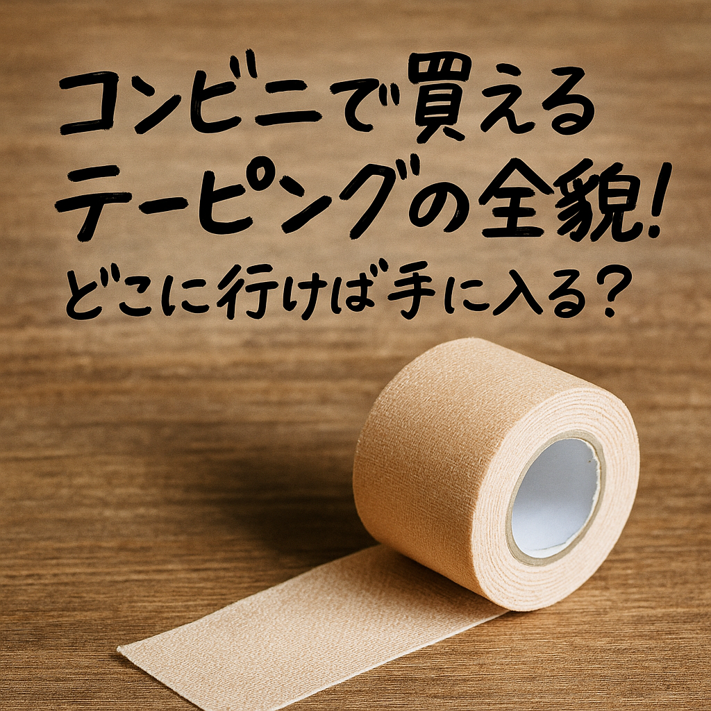 コンビニで買えるテーピング徹底解説！セブン・ローソン・ファミマで