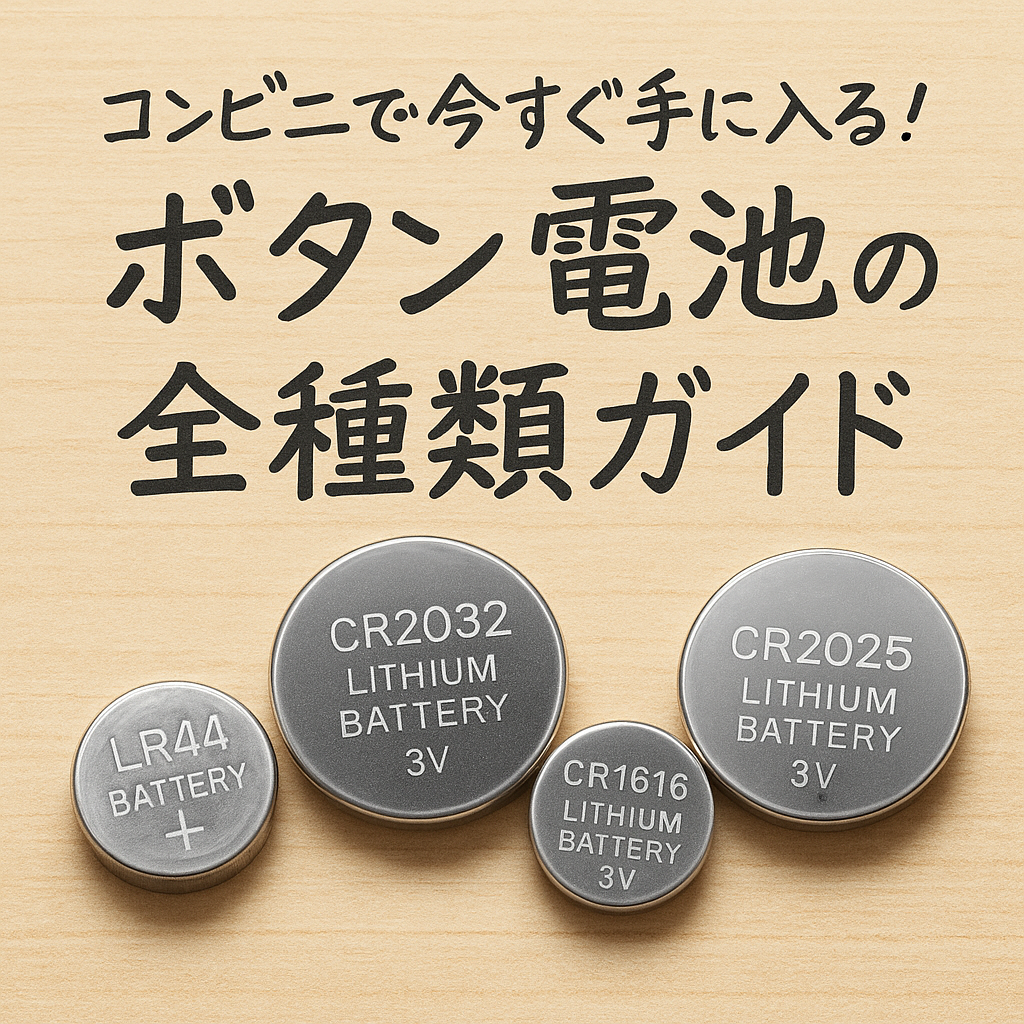 ボタン電池はコンビニで買える？セブン・ファミマ・ローソンの種類と値段比較 - コンビニ diary