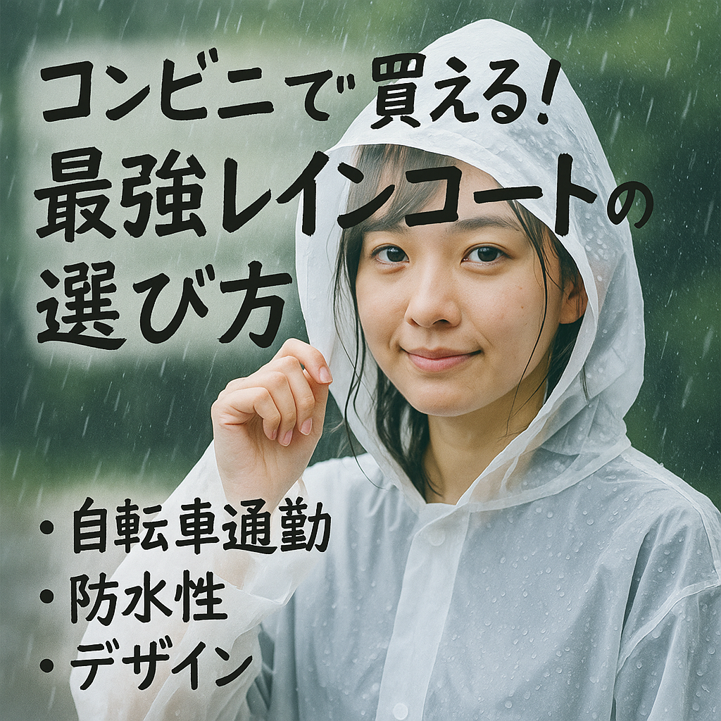 コンビニで買える最強レインコート完全ガイド｜セブン・ファミマ・ローソン徹底比較！ - コンビニ diary