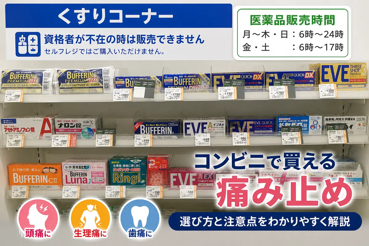 頭痛 薬 コンビニ