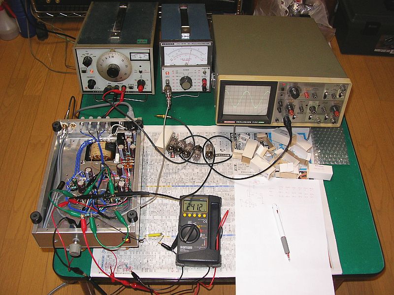 6B4G直結シングルアンプ・SRPP実験 - おんにょの真空管オーディオ
