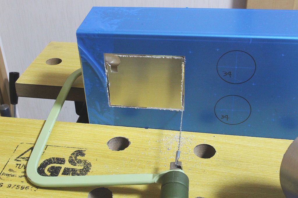R120シングルアンプ・シャーシ加工 - おんにょの真空管オーディオ