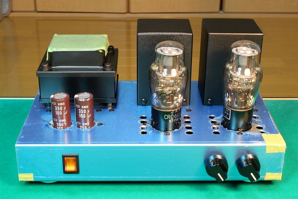新品未使用未組立　SOUND BASE 6V6GT シングル真空管アンプキット 6G6Gシングルアンプ・仮組み - おんにょの真空管オーディオ